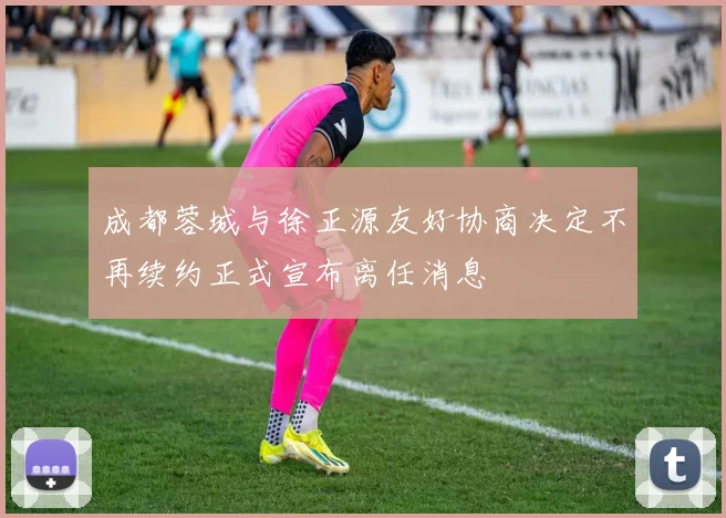 成都蓉城与徐正源友好协商决定不再续约正式宣布离任消息